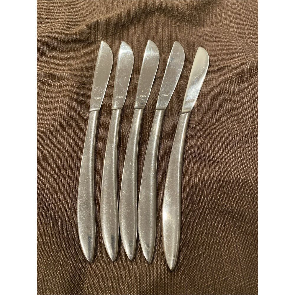 Lot of 5 Riviera Stainless Steel‎ Japan Flatware Steak Knives